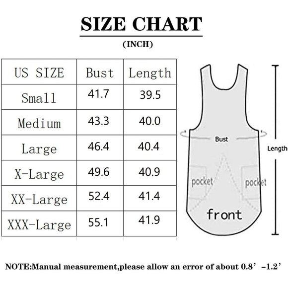 Cotton Linen Apron Cross Back Apron for Women with Big Pockets Square Pinafore D - Picture 7 of 7